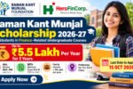 Raman Kant Munjal Scholarship 2026-27 offering financial assistance to eligible students