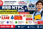 RRB NTPC Recruitment 2026 for graduate-level Railway vacancies